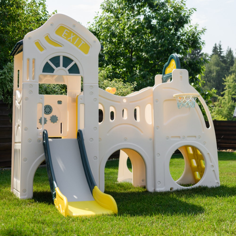 Фотография Игровой комплекс UNIX Kids Playhouse с горкой 1