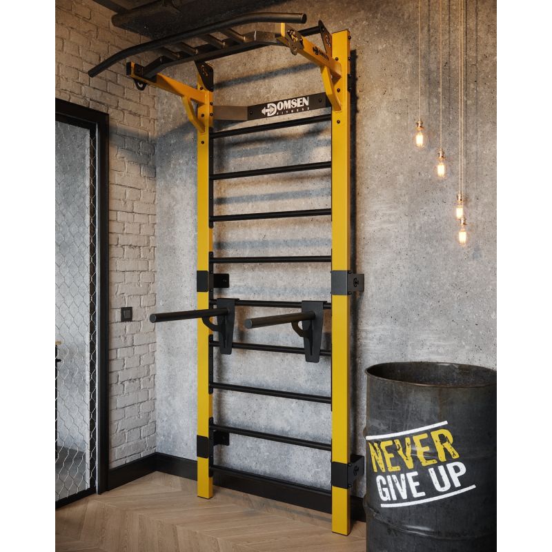 Фотография Профессиональная шведская стенка с брусьями и турником Domsen Fitness Ds46 0