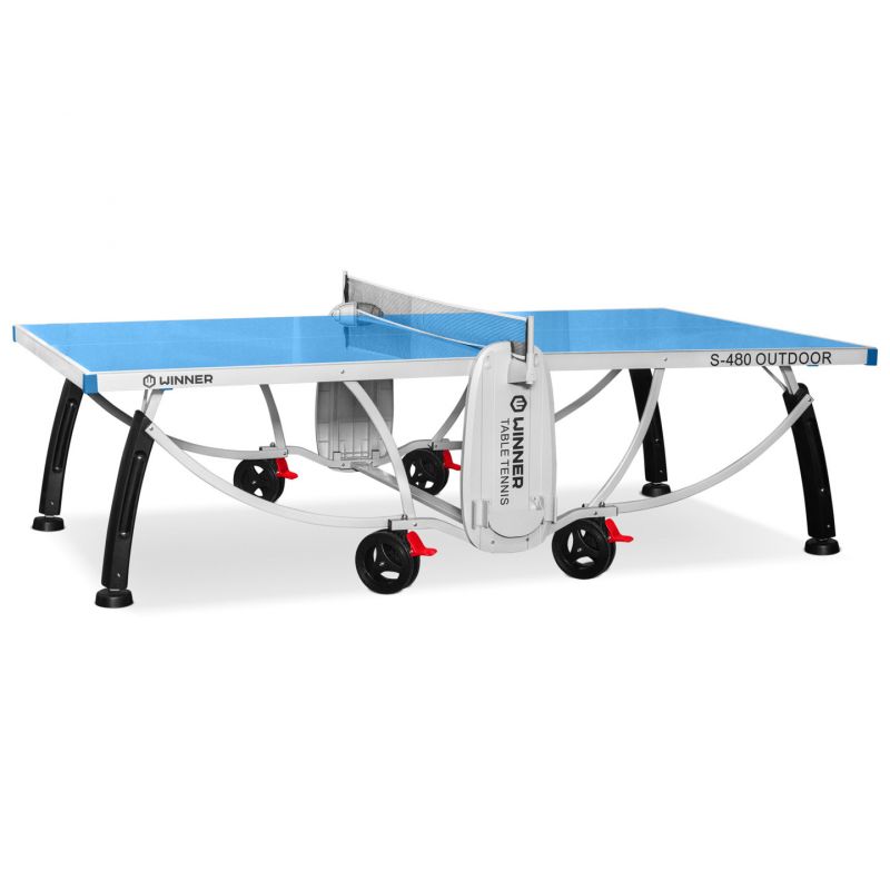 Фотография Теннисный стол всепогодный "Winner S-480 Outdoor" (274 х 152,5 х 76 см) с сеткой 0
