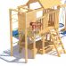 Миниатюра Детская деревянная игровая площадка для улицы, дачи CustWood Scout S10 с деревянной крышей 11  мини