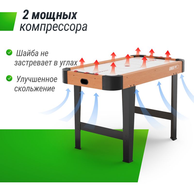 Фотография Игровой стол UNIX Line Аэрохоккей (125х65 cм) 2