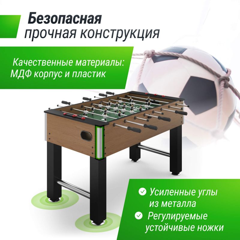 Фотография Игровой стол UNIX Line Футбол - Кикер (140х74 cм) Wood 4