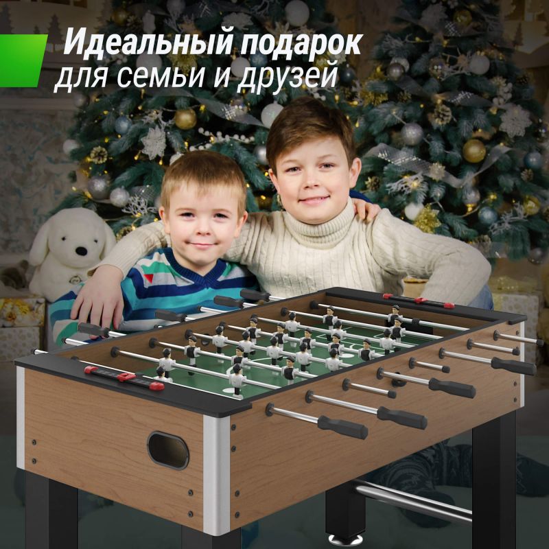 Фотография Игровой стол UNIX Line Футбол - Кикер (140х74 cм) Wood 6