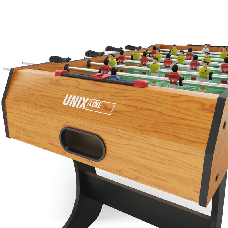 Фотография Игровой стол складной UNIX Line Футбол - Кикер (122х61 cм) Wood 8