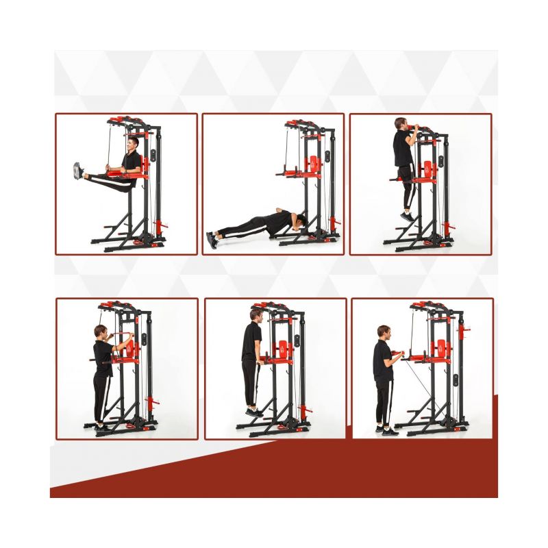 Фотография Турник-брусья, тяга сверху DFC HOMEGYM HOMCOM 11
