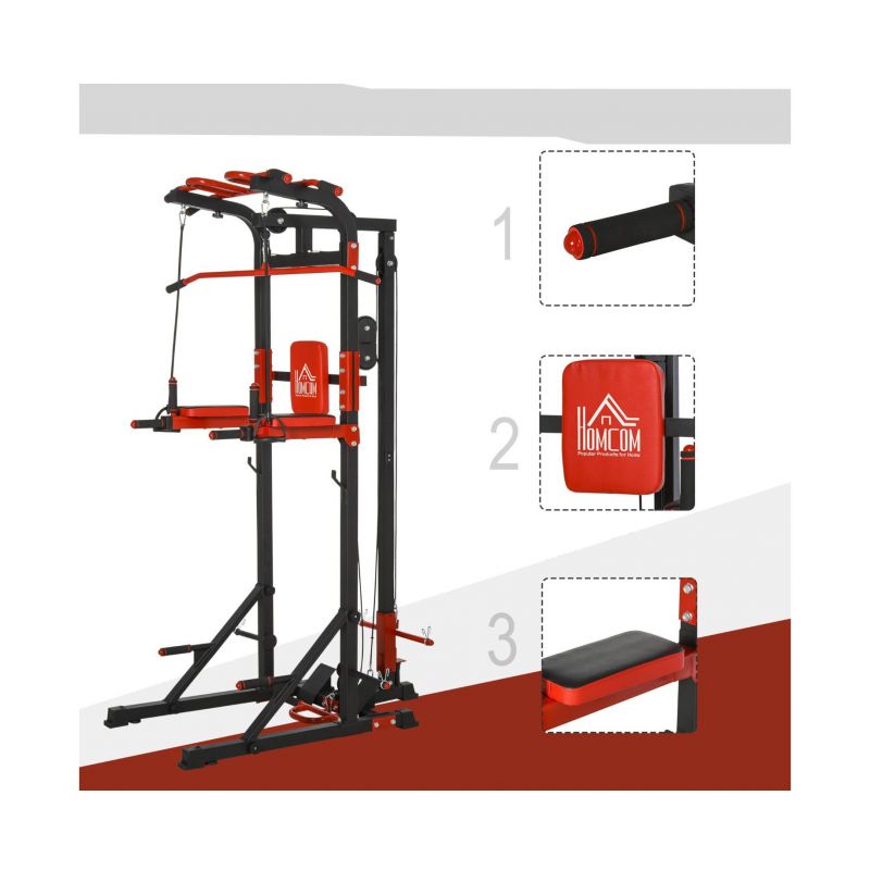 Фотография Турник-брусья, тяга сверху DFC HOMEGYM HOMCOM 1