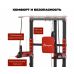 Миниатюра Турник-брусья, тяга сверху DFC HOMEGYM HOMCOM 4  мини