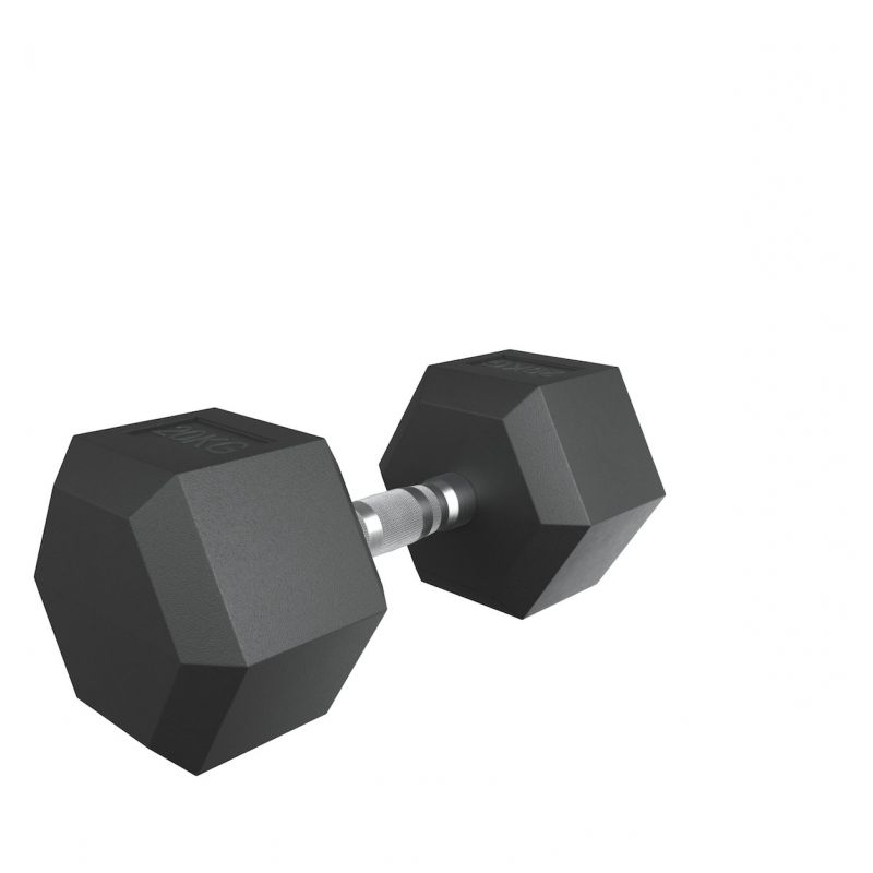 Фотография Гантель гексагональная UNIX Fit обрезиненная 20 кг 6