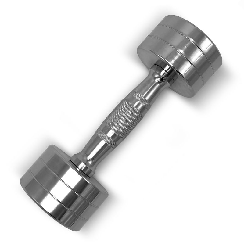 Фотография Гантель UNIX Fit PRO круглая хромированная 7 кг 2