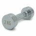Миниатюра Гантель UNIX Fit PRO круглая хромированная 2 кг 1  мини