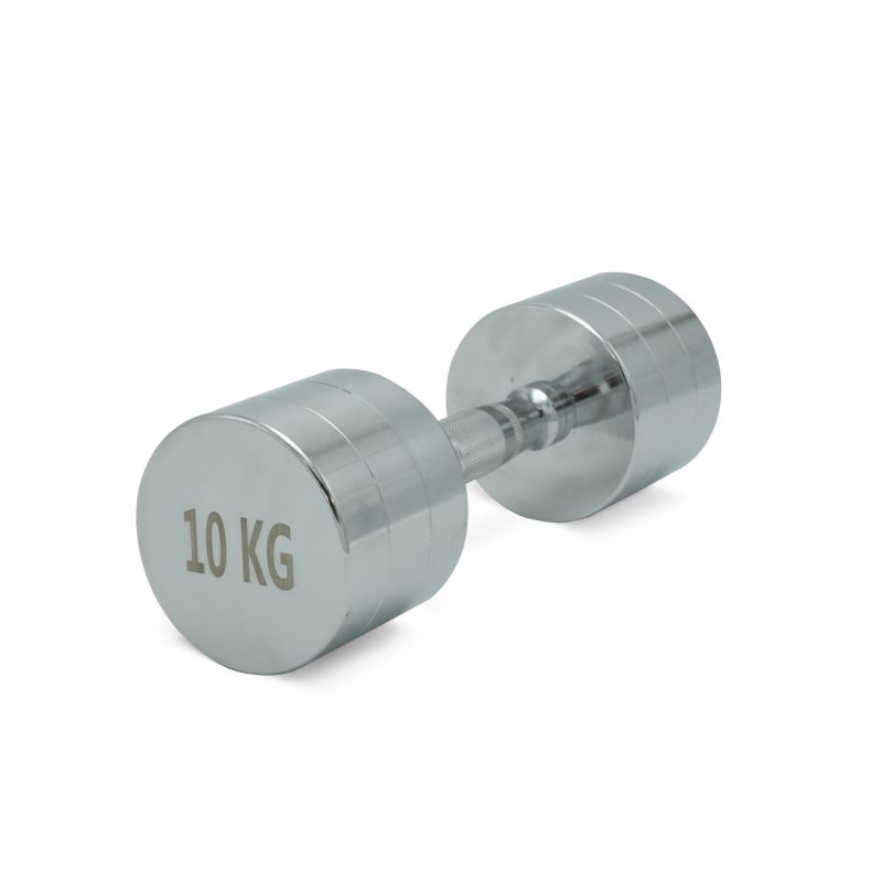 Фотография Гантель UNIX Fit PRO круглая хромированная 10 кг 3