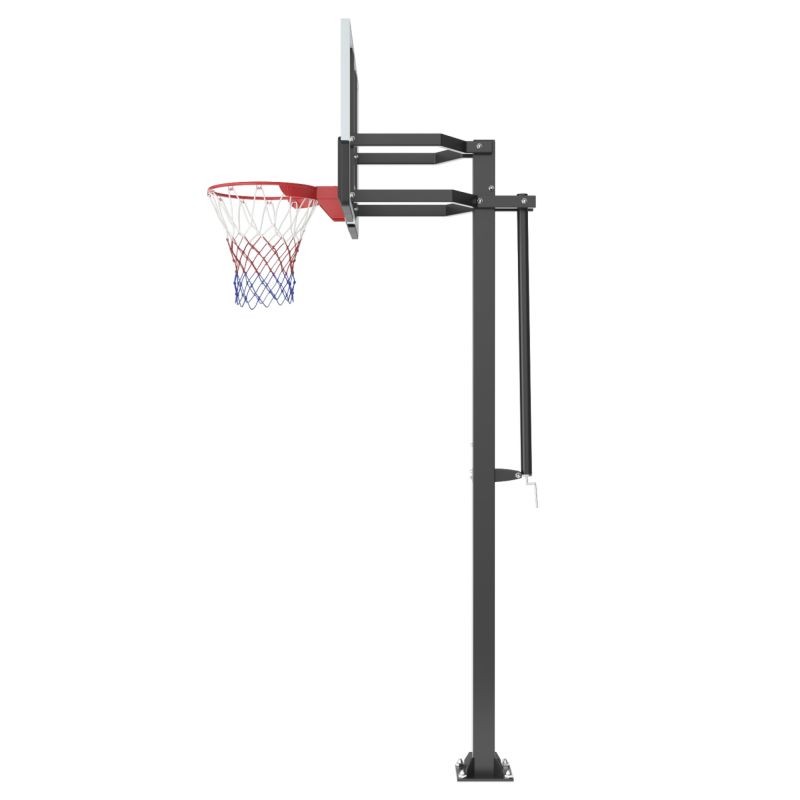 Фотография Баскетбольная стойка стационарная UNIX Line B-Stand-TG 54"x32" R45 H230-305 см 6