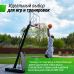 Миниатюра Баскетбольная стойка UNIX Line B-Stand-TG 54x32" R45 H230-305 см 6  мини