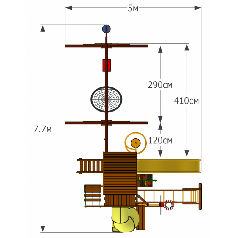 Фотография Детская площадка Mark Spring Turbo 12 3