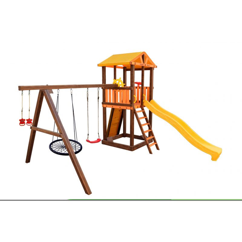 Фотография Игровой комплекс ИК Perfetto sport «Pitigliano-4» + качели "Паутина" 5