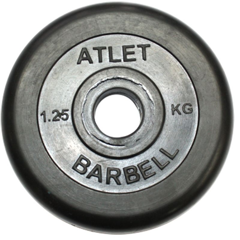 Фотография Диски обрезиненные, чёрного цвета, 26 мм, Atlet MB-AtletB26-1,25 0