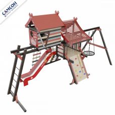 Детская игровая деревянная площадка для дачи ХИЖИНА КОРСИКА