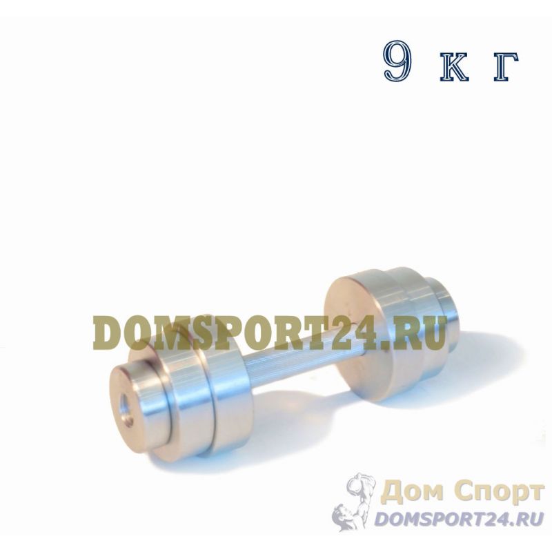 Фотография Гантель разборная оцинкованная 9 кг (2шт) 1
