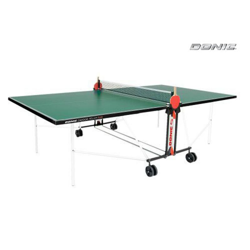 Фотография Теннисный стол Donic Outdoor Roller FUN зеленый 0