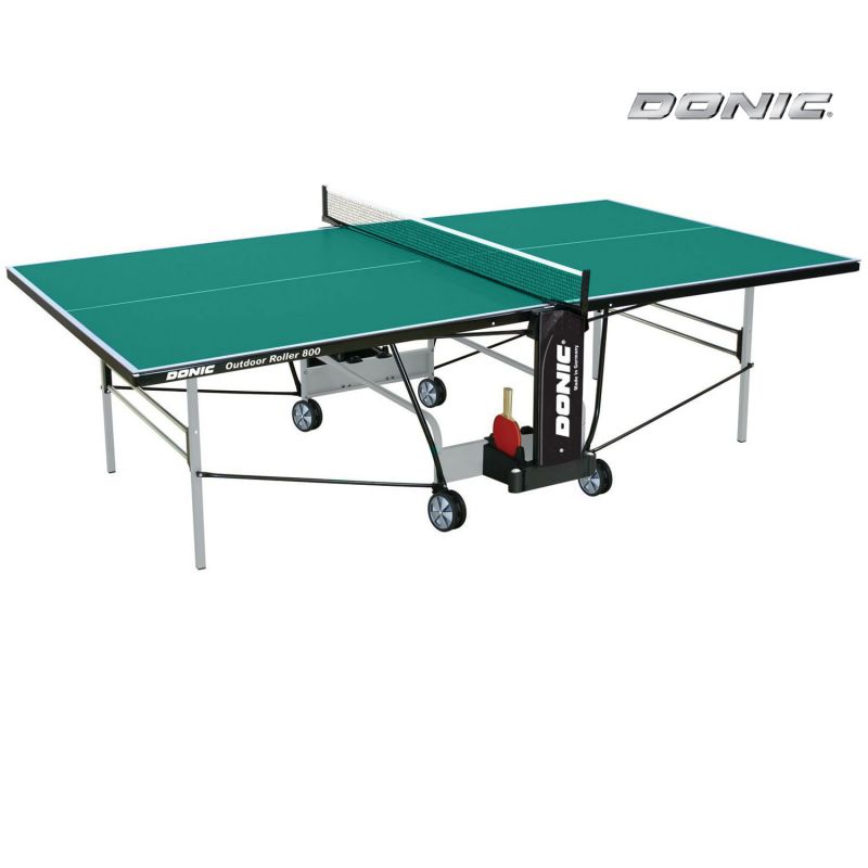 Фотография Всепогодный Теннисный стол Donic Outdoor Roller 800 зеленый 0