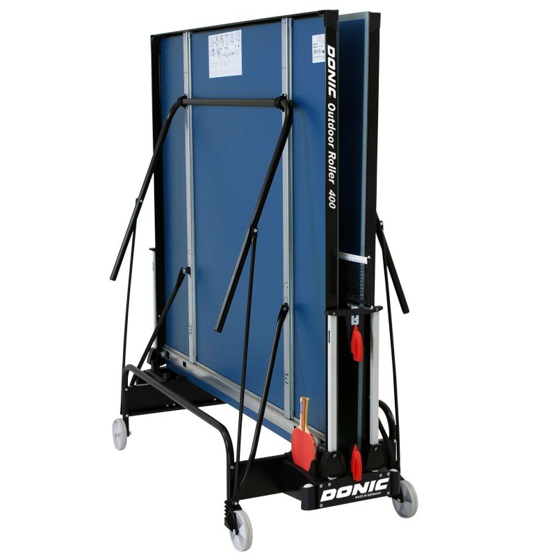 Фотография Всепогодный теннисный стол Donic Outdoor Roller 400 синий 2