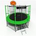 Миниатюра Батут i-JUMP Classic Basket 8ft с нижней сетью и лестницей (green) 1  мини
