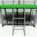 Миниатюра Батут i-JUMP Classic Basket 8ft с нижней сетью и лестницей (green) 6  мини