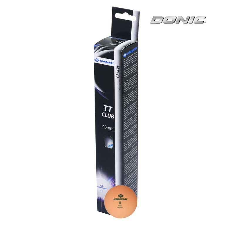 Фотография Мячики для настольного тенниса DONIC 2T-CLUB, 6 шт, оранжевый 0